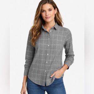 UNTUCKit Gray Checkered Shirt